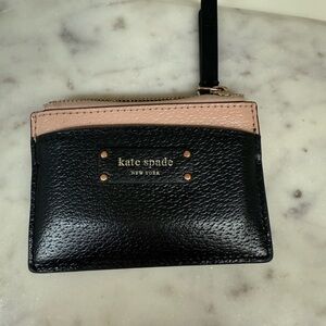 Kate Spade Black and Pink Leather Pouch